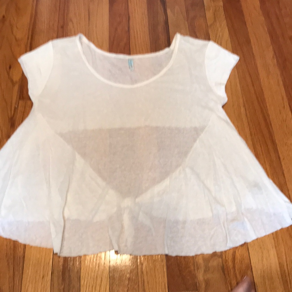 Free people open back T-shirt